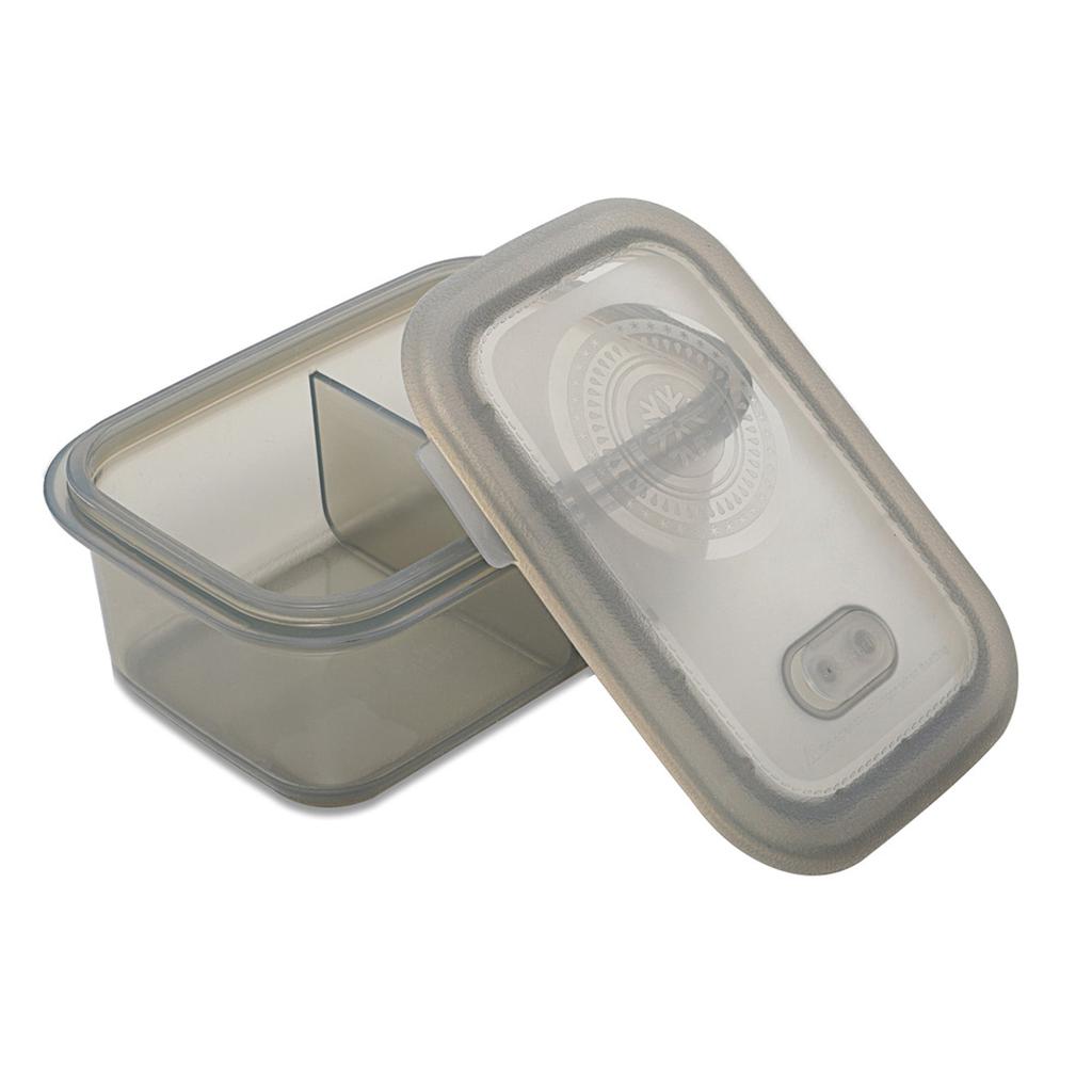 MNML Silicone Food Storage Container with Divider Set of 6 - 700 ml - Grey