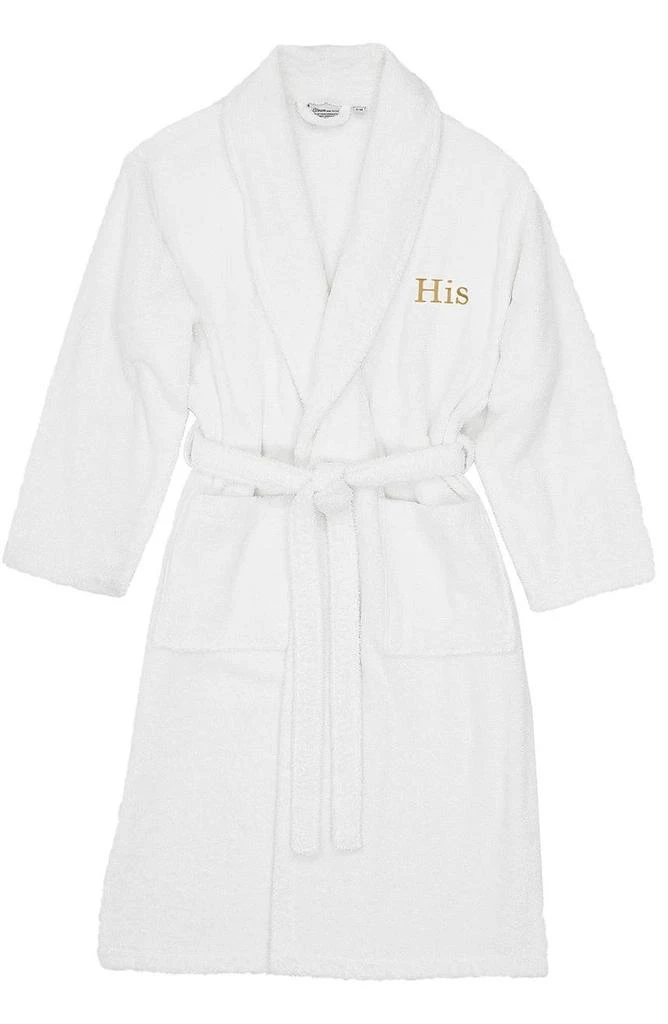 Linum Home Textiles Embroidered His Terry Bathrobe 2