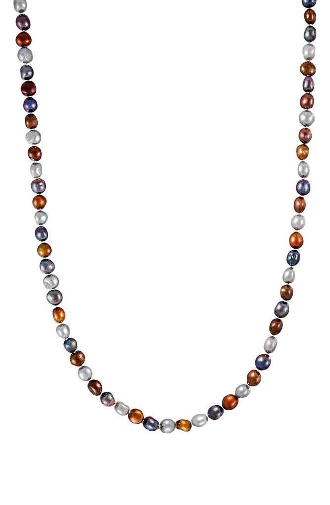 Splendid Pearls Multicolor Dyed Freshwater Pearl Endless Necklace