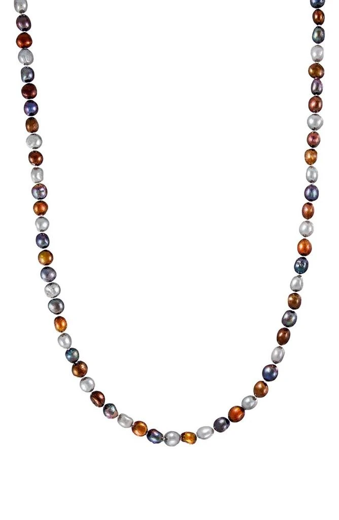 Splendid Pearls Multicolor Dyed Freshwater Pearl Endless Necklace 2