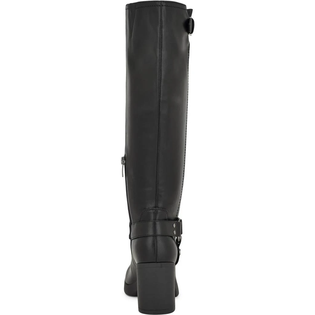 Nine West Caba 3 Womens Faux Leather Block Heel Knee-High Boots 3