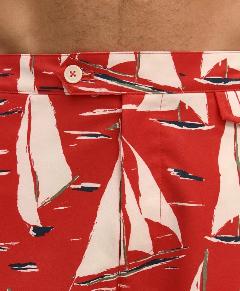 Brooks Brothers 5" Newport Sailing Swim Trunks 5