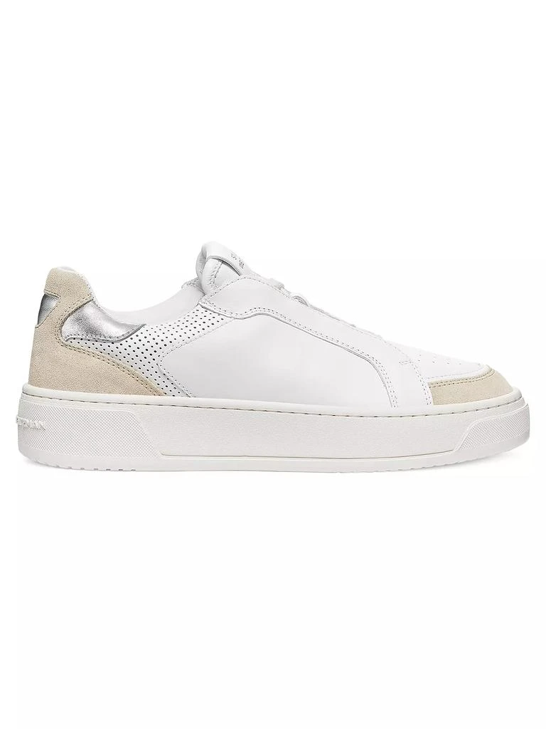 Stuart Weitzman Courtside Retro Leather Low-Top Sneakers 1