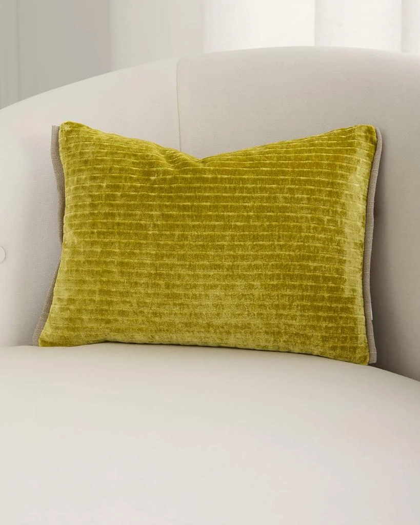 Designers Guild Mazarin Velvet Decorative Pillow, 12" x 16" 1