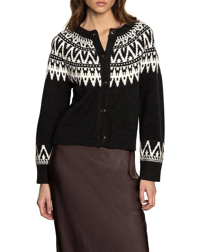 Sanctuary Fairisle Crewneck Cardigan