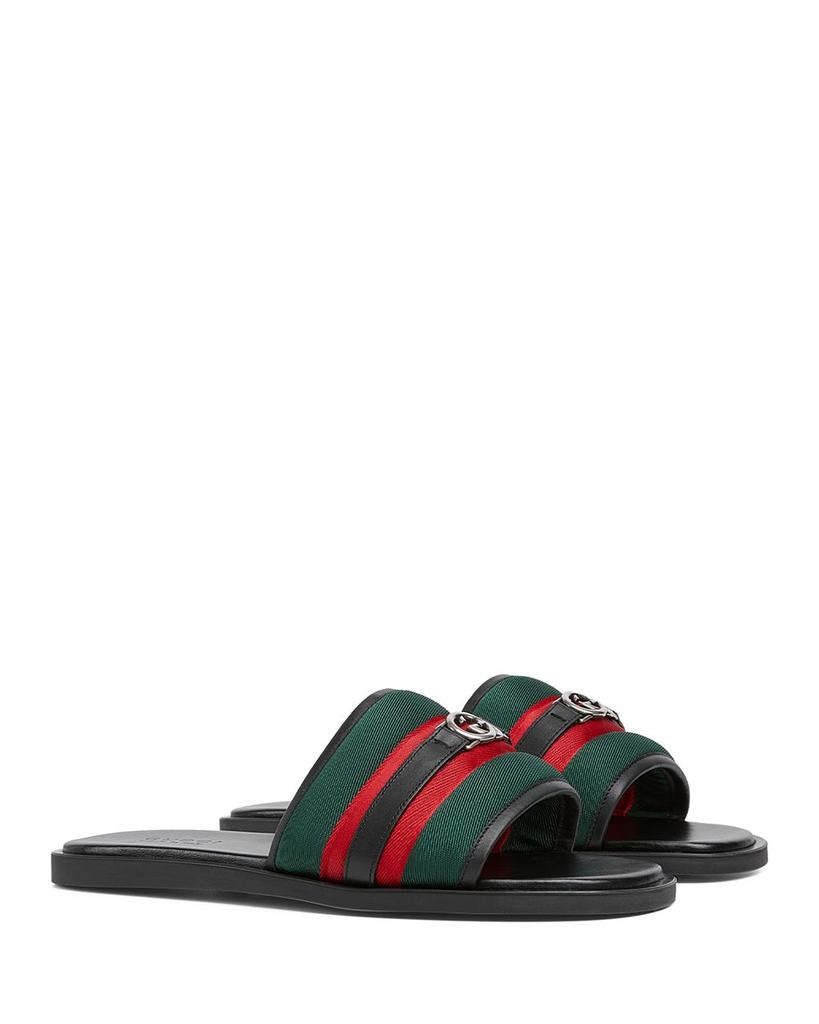 Gucci Men's Interlocking G Slide Sandals - Shoes - Free