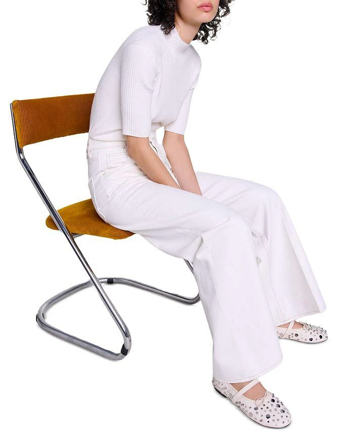 Maje Ploom Jeans in White 6