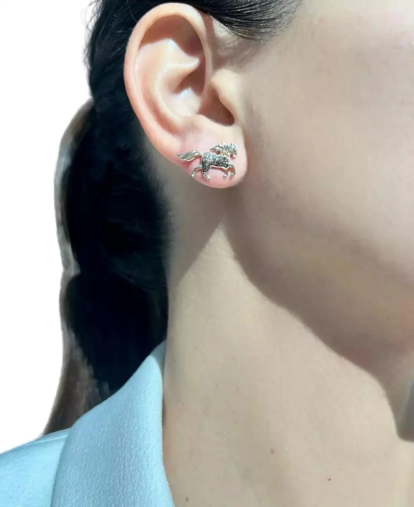 Le Vian Chocolate Diamond & Nude Diamond Horse Stud Earrings (1/2 ct. t.w.) in 14k Gold 3