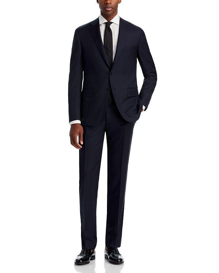 Canali Siena Tonal Herringbone Stripe Classic Fit Suit 1