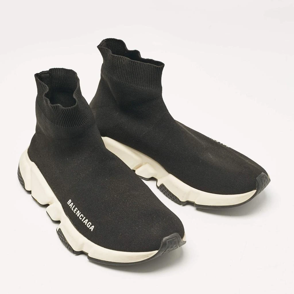 Balenciaga Balenciaga Black Knit Fabric Speed Trainer Slip On Sneakers Size 40 4