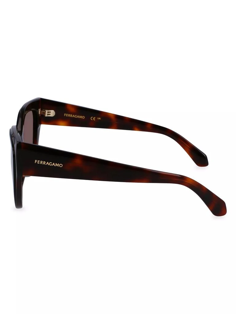 Salvatore Ferragamo Classic Logo 53MM Cat-Eye Sunglasses 3