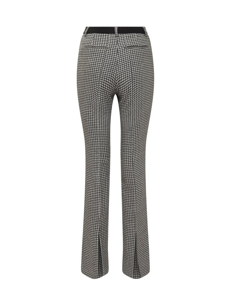 L'AUTRE CHOSE L'Autre Chose Houndstooth Check Back-Slit Detail Trousers