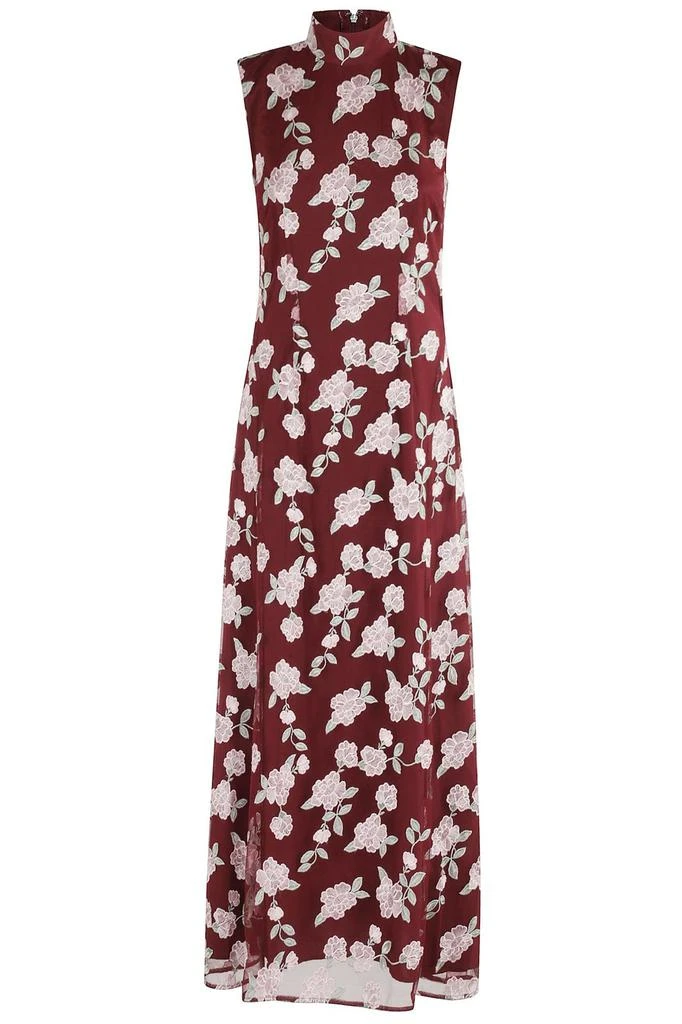 midi dress blue floral Ramy Brook Women's Tessa Strapless Lace Midi-Dress - Blue Lace