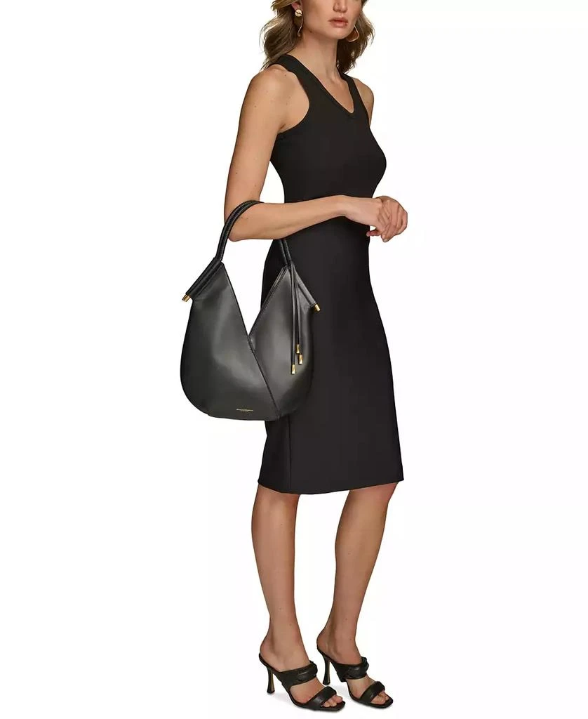 Donna Karan Donna Karan Baldwin Small  Laser-cut Shoulder with Leather Wrapped Rounded Handle 6