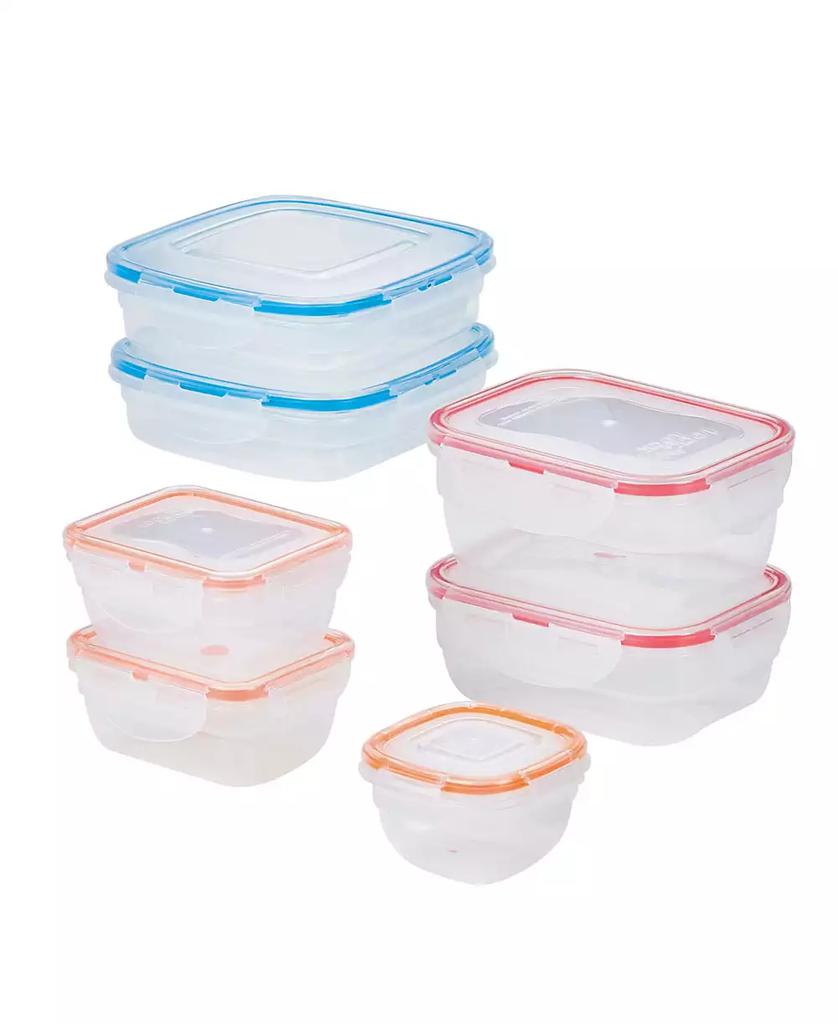 Lock & Lock Easy Essentials Color Mates Assorted 14-Pc. Food Storage Container Set
