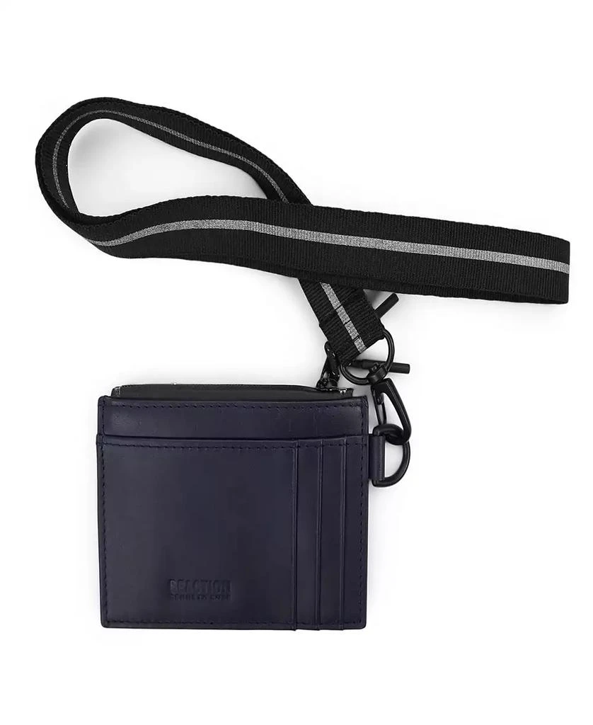 Kenneth Cole Men's Getaway Card Case Wallet with Removable Lanyard 1