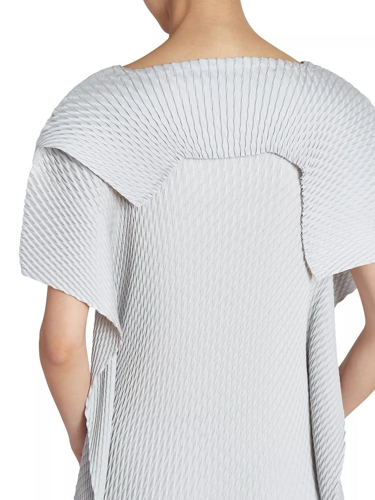 Issey Miyake Sleek Pleats Asymmetric Midi-Dress 6