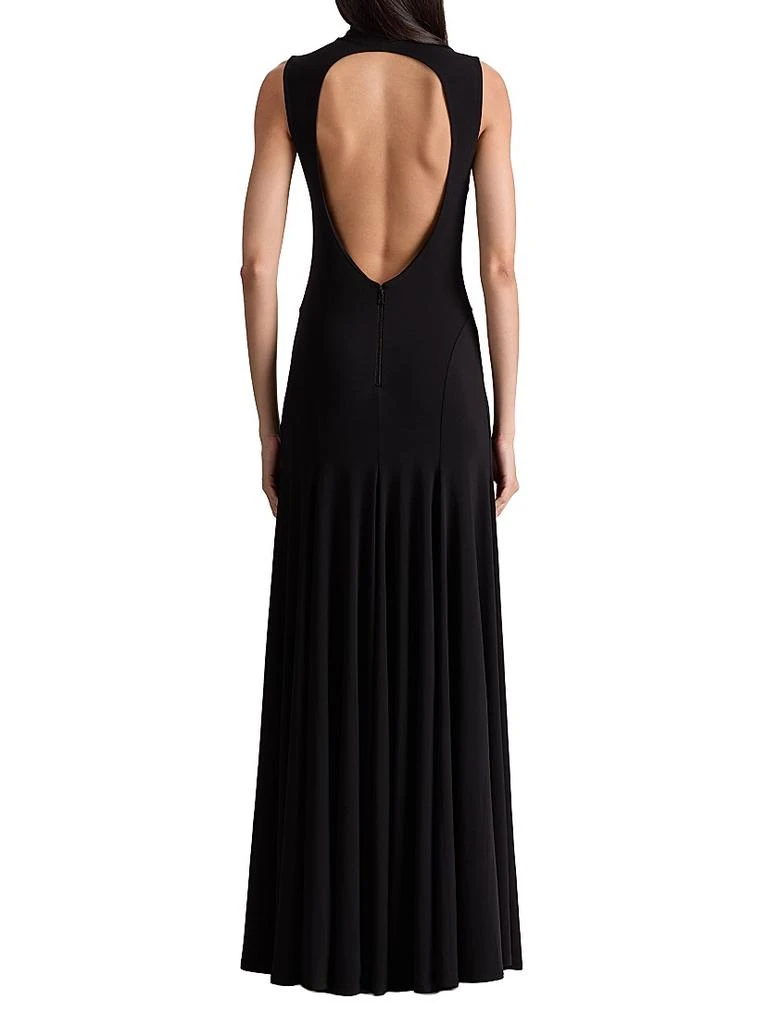 Augusta Open-Back Maxi Dress  On Sale Now with Up to 60% Off | Discover  Exclusive Deals & Savings at BeyondStyle  Authentic Alice + Olivia women's  apparel|open-back|fit & flare|contemporary|solid|turtleneck|sleeveless| dresses|floor-length|Women's ...
