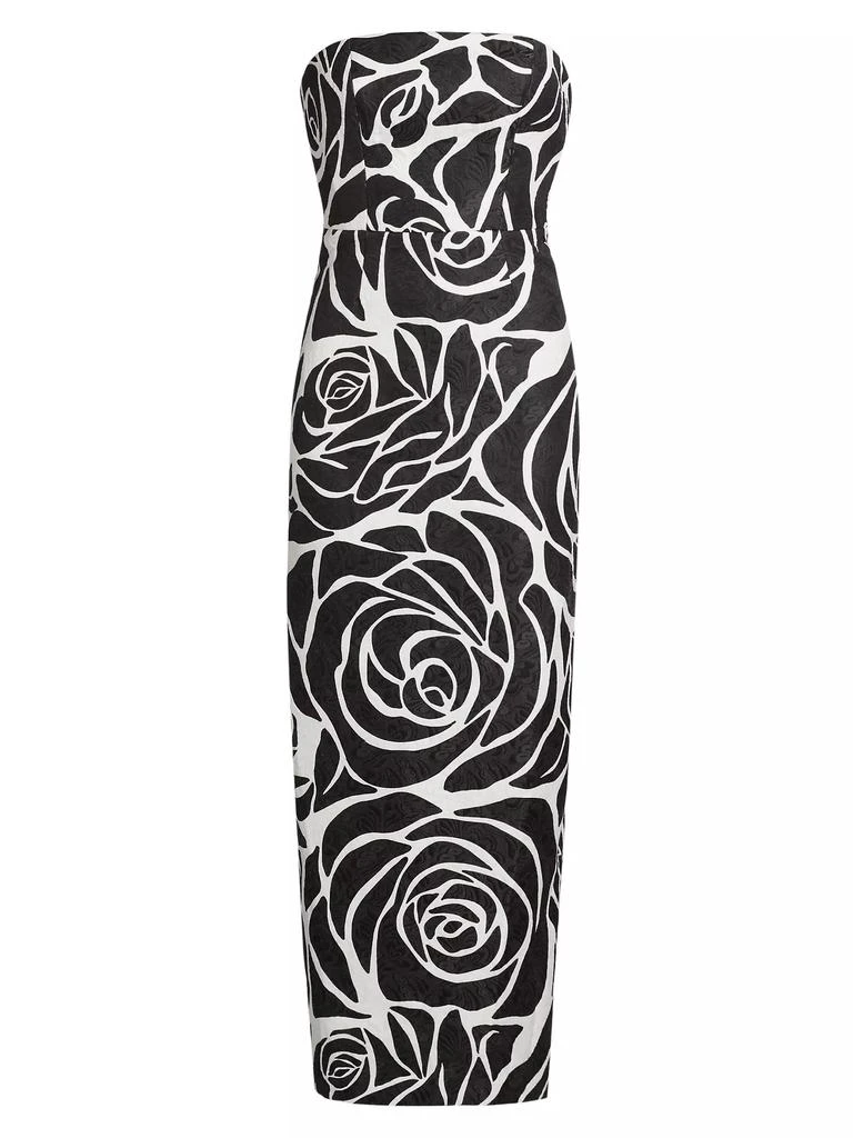 Milly Orion Rose Strapless Cocktail Dress 1