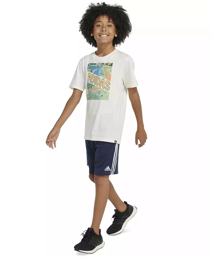 adidas Big Boys Short-Sleeve Play Sport Graphic Cotton T-Shirt 6