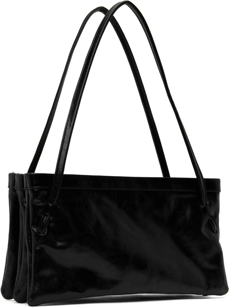 by FAR Black Hannah Creased Leather Bag 3