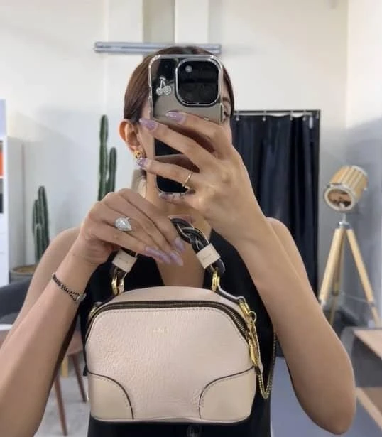 Chloé Chloe Beige Leather Mini Daria Chain Bag 2