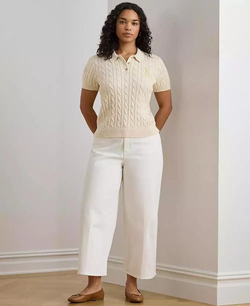 Ralph Lauren Women
s Cable-Knit Polo Shirt 7