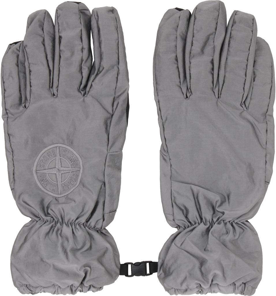 Stone Island Gray 9400001 Gloves