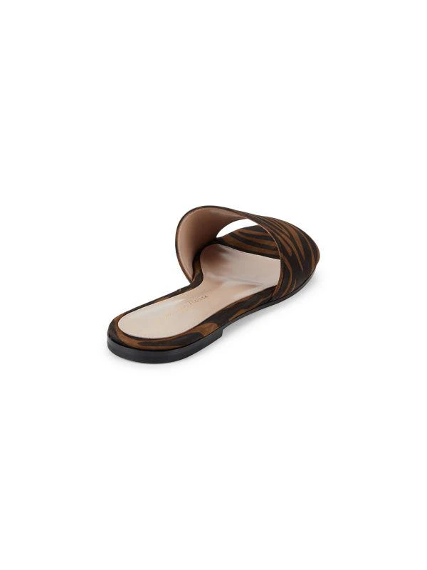Gianvito Rossi Tiger Print Suede Flat Sandals 3