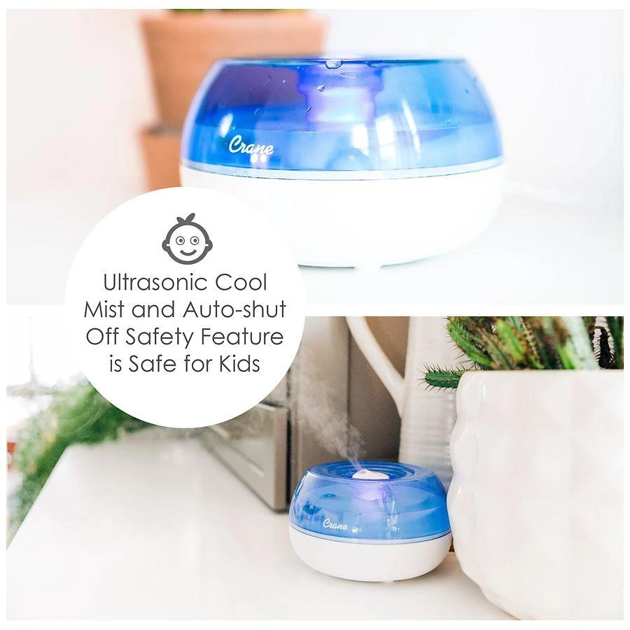 Crane USA Personal Cool Mist Tabletop Humidifier 0.2 Gallons 4
