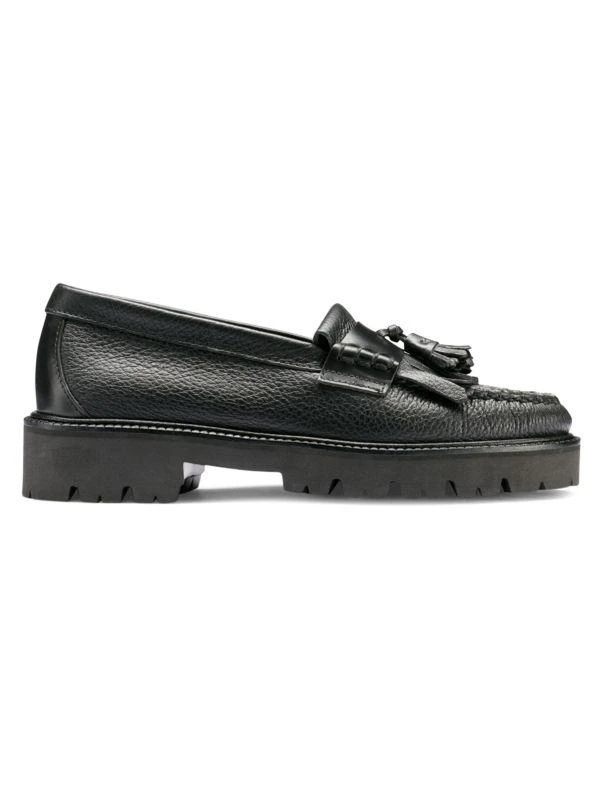 G.H. Bass Esther Kiltie Harris Leather Tassel Loafers 1