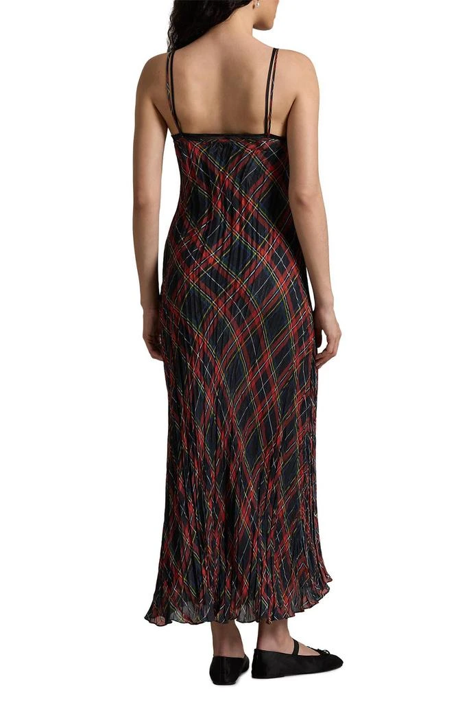 Ralph Lauren Plaid Shiny Lamé Slipdress 2