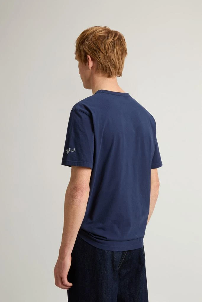 Woolrich Pure Cotton T-Shirt with Pocket - Men - Black 3