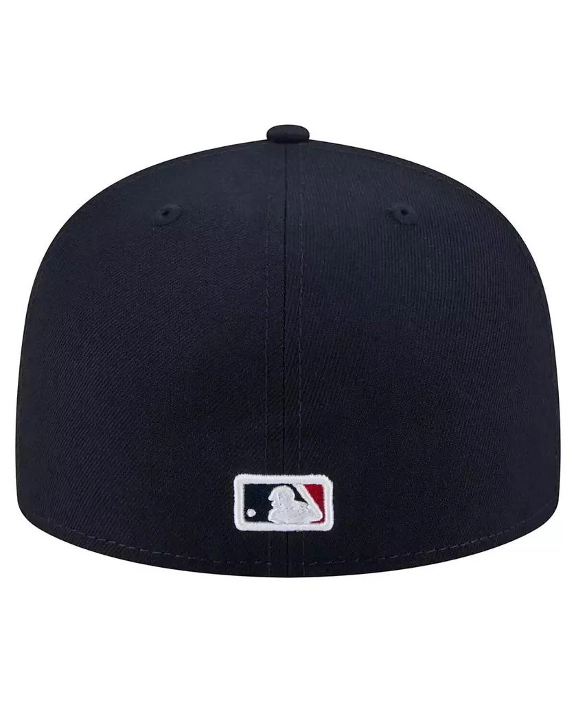 New Era Men's Navy Boston Red Sox Yarn Stitch 59FIFTY Fitted Hat 3
