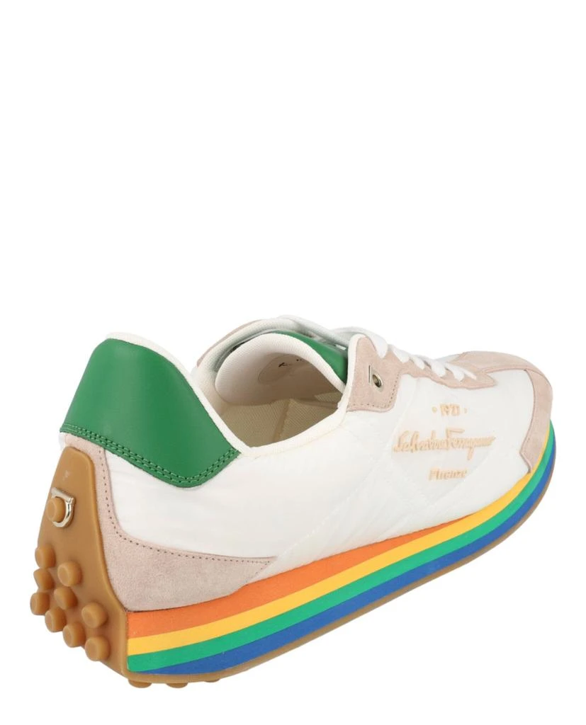 Salvatore Ferragamo Iggy Mixed Media Sneakers 3