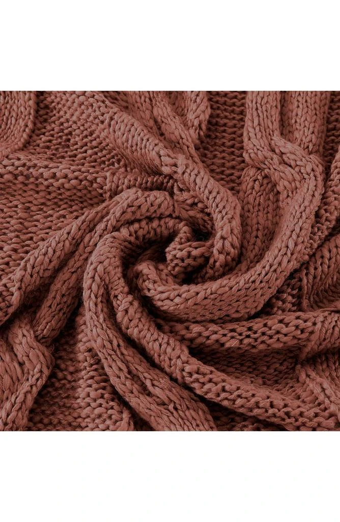 Modern Threads Cable Knit Throw Blanket 2
