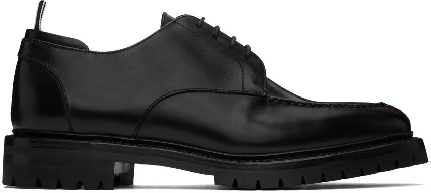Thom Browne Black Commando Sole Apron Stitch Derbys 1