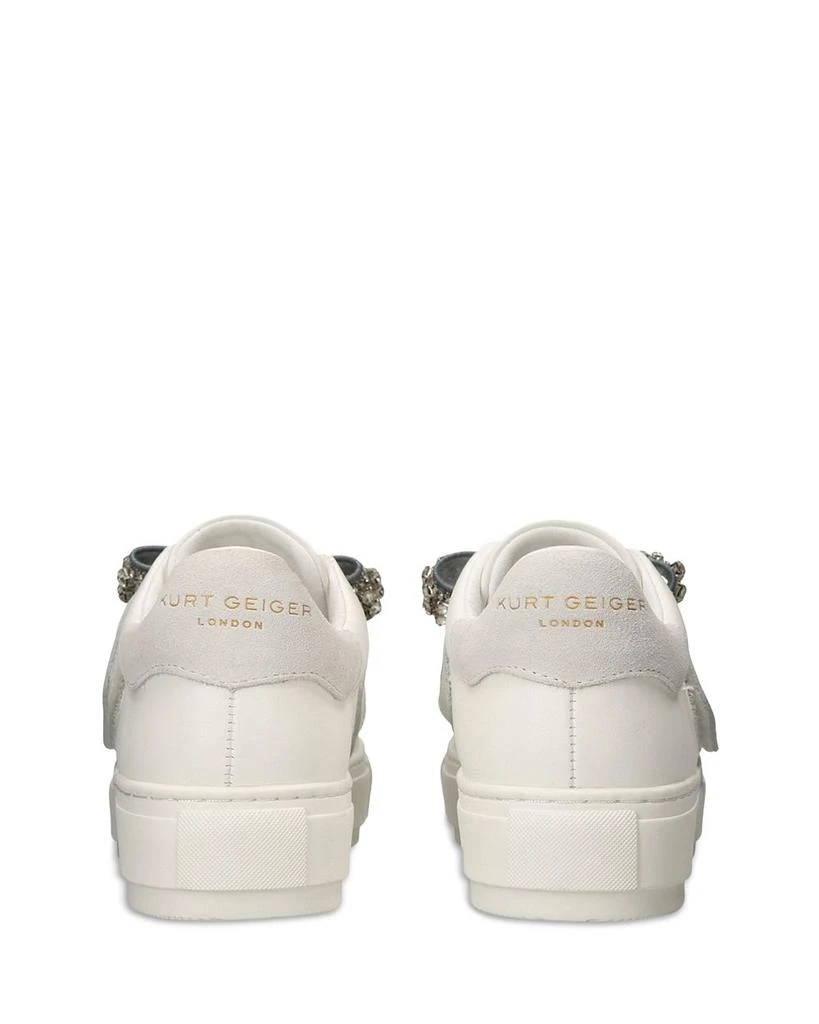 Kurt Geiger Women's Laney Embellished Bow Platform Sneakers 5