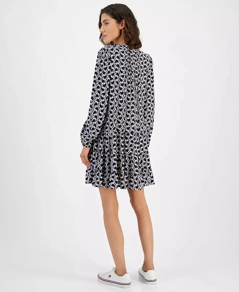 Tommy Hilfiger Women's Heartlock Pintuck Tiered Dress 3