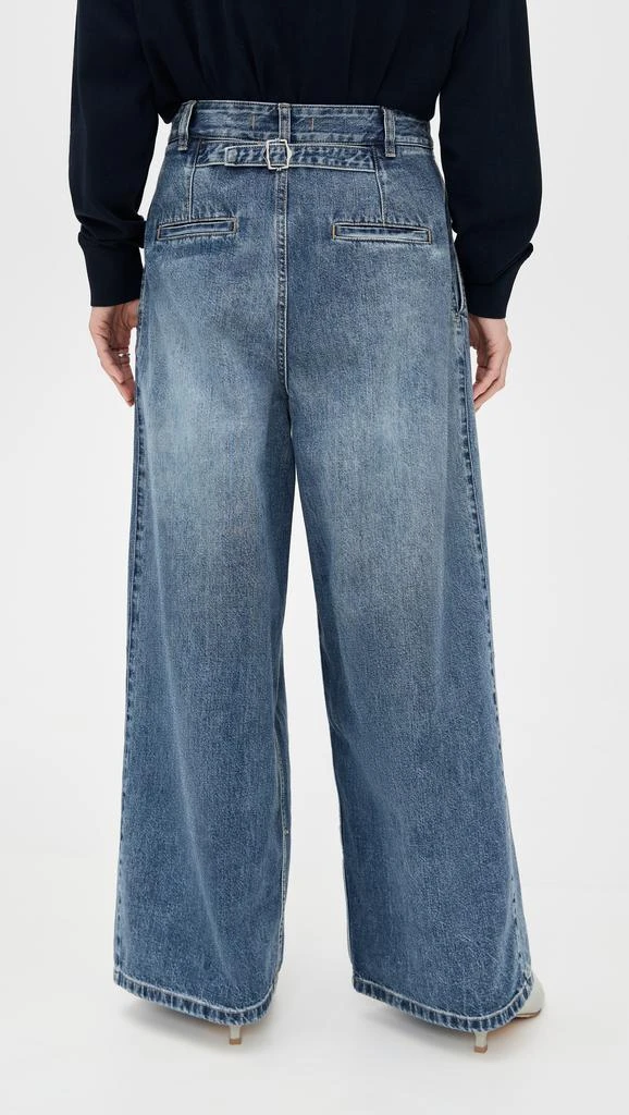 Tibi Petite Spring Denim Triple Pleat Pants 2