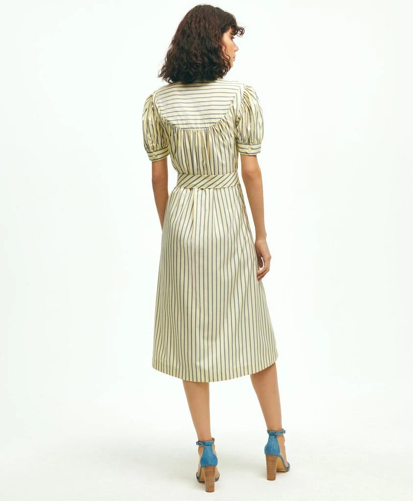 Brooks Brothers Supima® Cotton Fit & Flare Stripe Shirt Dress 3