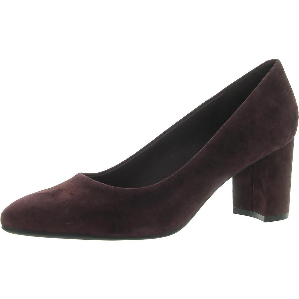 Aerosoles Betsey Womens Round Toe Block Heel Loafer Heels
