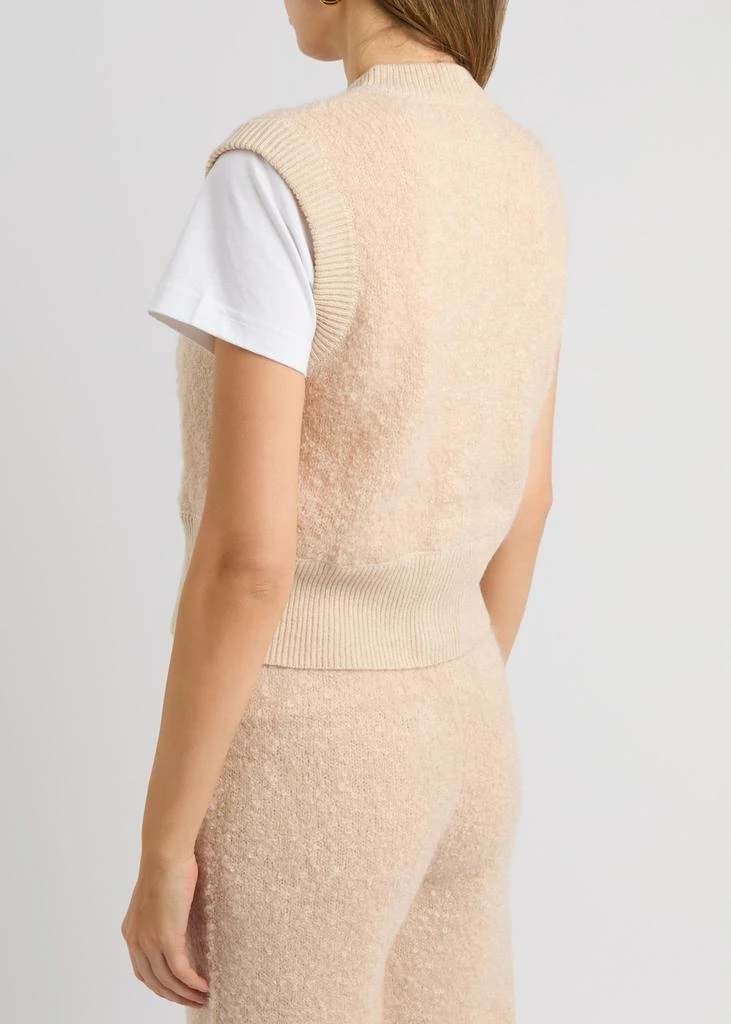 CRUSH CASHMERE Odi bouclé mohiar vest 3