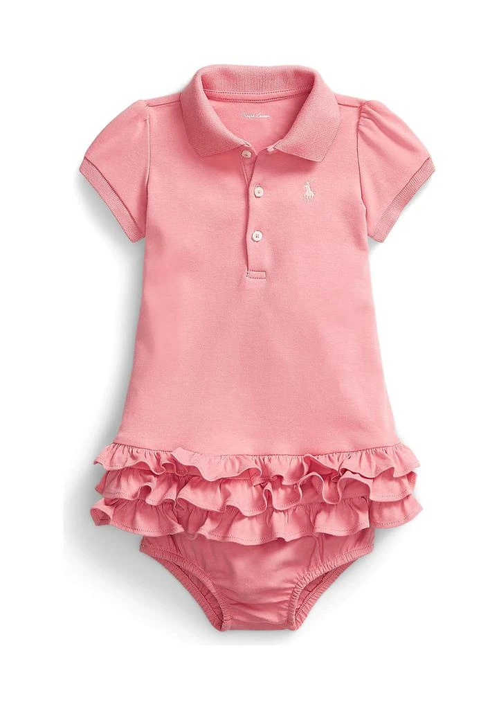 Ralph Lauren Baby Girls Ruffled Polo Dress