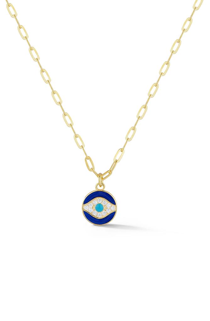 Sphera Milano Sterling Silver & CZ Evil Eye Pendant Necklace