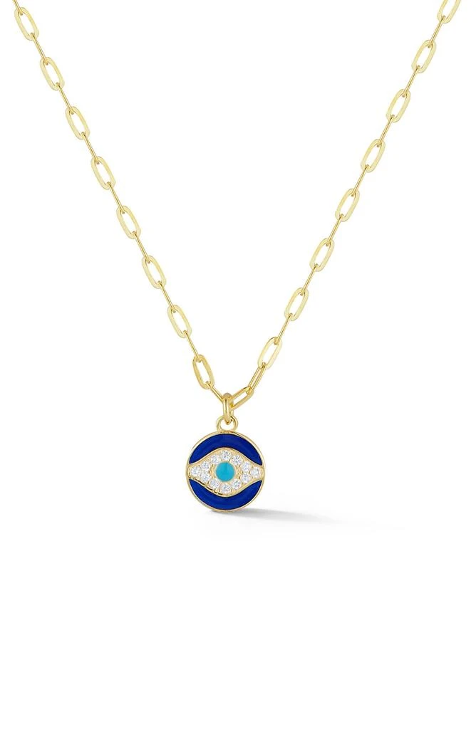 Sphera Milano Sterling Silver & CZ Evil Eye Pendant Necklace 1