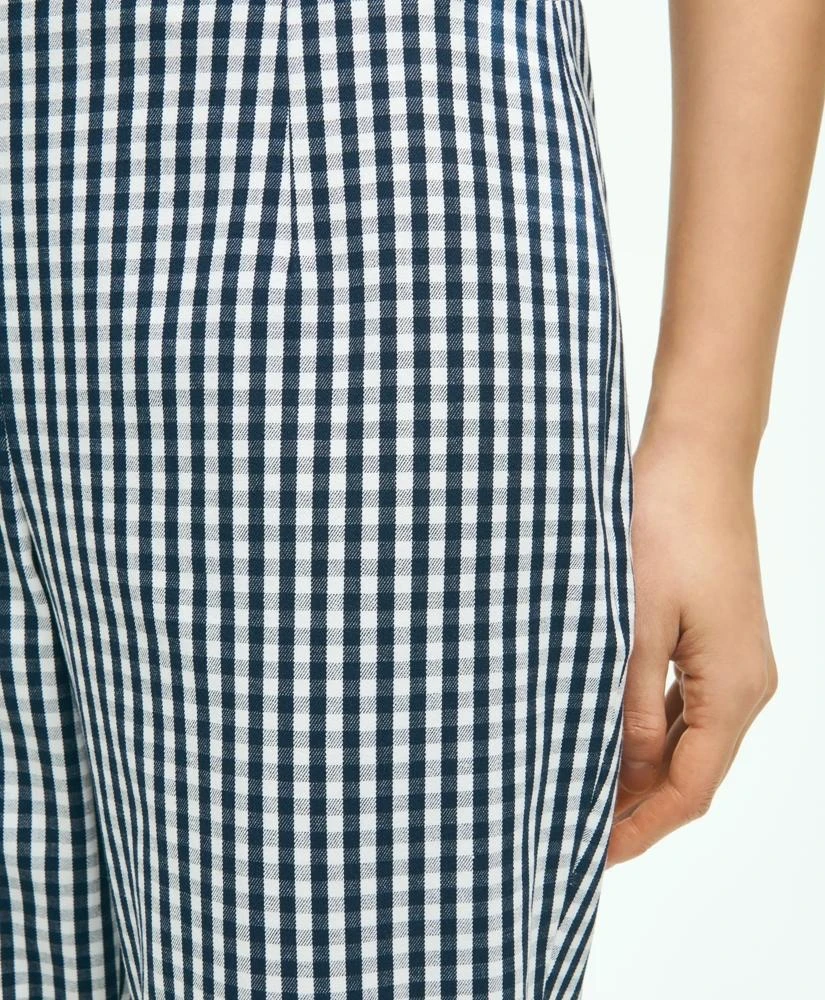 Brooks Brothers Gingham Side-Zip Pant In Bi-Stretch Cotton Twill 3
