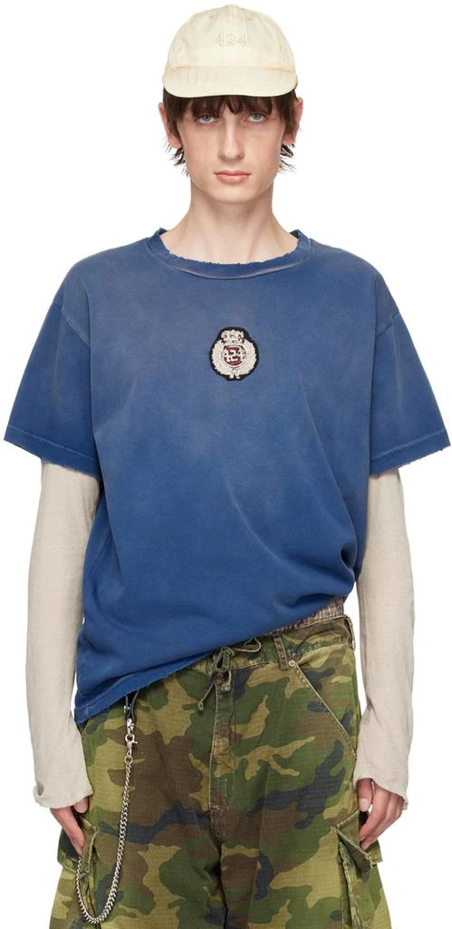 424 Blue Patch T-Shirt 1