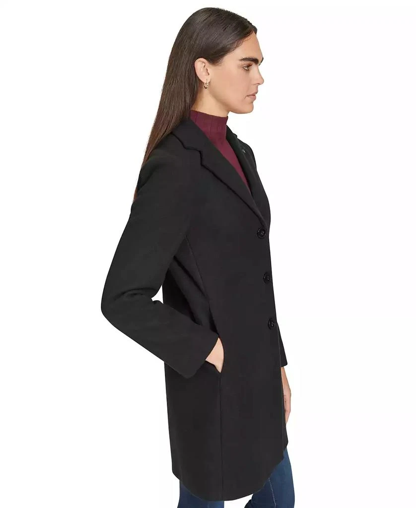 Calvin Klein Women's Single-Breasted Notched-Collar Coat 3