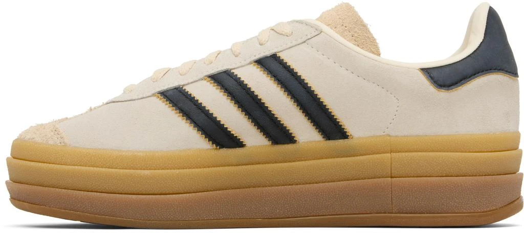 Adidas Beige 
Black Gazelle Bold Sneakers 3